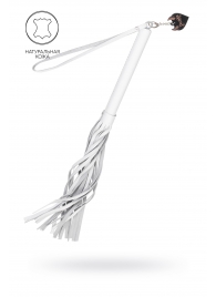 Белая кожаная плеть - 50 см. - Pecado - купить с доставкой в Челябинске