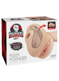 Телесный мастурбатор-вагина Pussy Pounder Squeeze Stroker - Pipedream - в Челябинске купить с доставкой