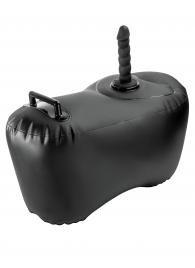 Черное надувное кресло с платформой для фиксации дилдо Body Dock Inflatable Love Seat - Pipedream - купить с доставкой в Челябинске