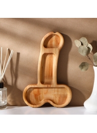 Деревянное блюдо для подачи в форме члена (25 х 16,5 х 1,7 см) - Сима-Ленд - купить с доставкой в Челябинске