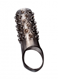 Дымчатая насадка на пенис с выпуклостями - 12 см. - Sex Expert - в Челябинске купить с доставкой