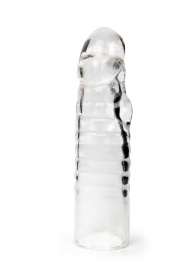 Прозрачная закрытая насадка на член - 15 см. - Sex Expert - в Челябинске купить с доставкой