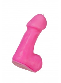 Розовая свеча в форме пениса - 47 гр. - Pecado - купить с доставкой в Челябинске
