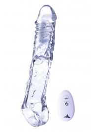 Прозрачная насадка-удлинитель Length Enhancer With Bullet с подхватом - 22,3 см. - NMC - в Челябинске купить с доставкой