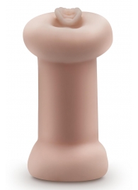 Телесный люминесцентный двусторонний мастурбатор Tasha - Blush Novelties - в Челябинске купить с доставкой