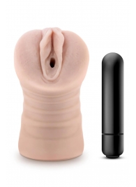 Телесный мастурбатор-вагина Ayumi с вибрацией - Blush Novelties - в Челябинске купить с доставкой