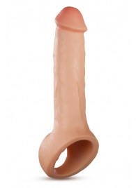Телесная насадка-удлинитель Thrive 8.75 Inch Realistic Penis Extender Sleeve - 22,2 см. - Blush Novelties - в Челябинске купить с доставкой