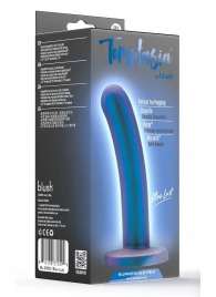Синяя насадка с гладкой поверхностью Surrender 5.75 Inch Intermediate Pegging Dildo - 14,6 см. - Blush Novelties - купить с доставкой в Челябинске