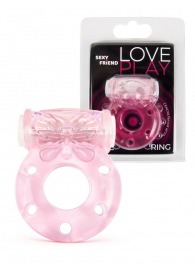 Розовое эрекционное виброкольцо с бабочкой - 1137 - в Челябинске купить с доставкой