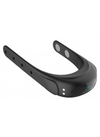 Черное эрекционное виброкольцо на ремешках - Boys of Toys - в Челябинске купить с доставкой