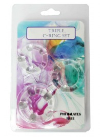 Набор из 3 эрекционных прозрачных колец - Boys of Toys - в Челябинске купить с доставкой