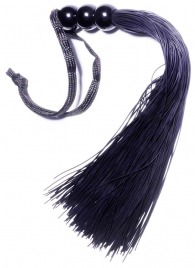 Черная силиконовая плетка - 25,4 см. - Boys of Toys - купить с доставкой в Челябинске