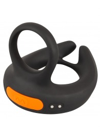 Черный вибростимулятор мошонки RC Scrotum Stimulator with Vibration - Orion - в Челябинске купить с доставкой