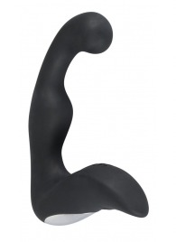 Черный перезаряжаемый стимулятор простаты с вибрацией - 14,6 см. - Orion - в Челябинске купить с доставкой