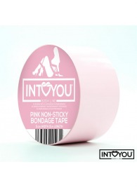 Розовый скотч для фиксации Non-Sticky Bondage Tape - 15 м. - Intoyou - купить с доставкой в Челябинске