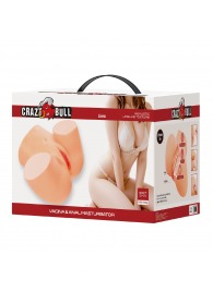 Телесный мастурбатор Liora с 2 любовными тоннелями - Baile - в Челябинске купить с доставкой