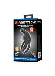 Черное перезаряжаемое виброкольцо Goodwin - Baile - в Челябинске купить с доставкой