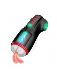 Интерактивный мастурбатор Raven с вакуумом, вибрацией и подсветкой - Shots Media BV - в Челябинске купить с доставкой