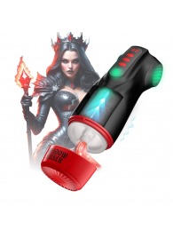 Интерактивный мастурбатор Raven с вакуумом, вибрацией и подсветкой - Shots Media BV - в Челябинске купить с доставкой