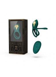 Зеленое эрекционное виброкольцо Bayek с пультом ДУ - Zalo - в Челябинске купить с доставкой