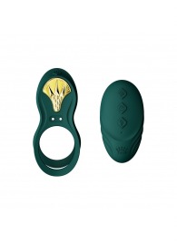 Зеленое эрекционное виброкольцо Bayek с пультом ДУ - Zalo - в Челябинске купить с доставкой