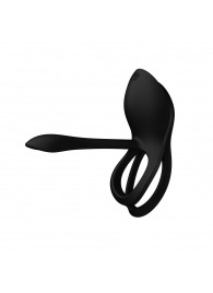 Черное эрекционное виброкольцо Bayek с пультом ДУ - Zalo - в Челябинске купить с доставкой