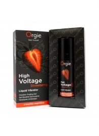 Жидкий вибратор Orgie High Voltage Strawberry - 15 мл. - ORGIE - купить с доставкой в Челябинске