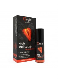 Жидкий вибратор Orgie High Voltage Strawberry - 15 мл. - ORGIE - купить с доставкой в Челябинске