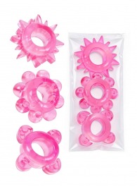 Комплект из 3 розовых эрекционных колец - Erowoman-Eroman - в Челябинске купить с доставкой
