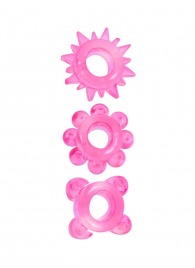 Комплект из 3 розовых эрекционных колец - Erowoman-Eroman - в Челябинске купить с доставкой