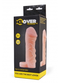 Фаллическая удлиняющая насадка с кольцом для фиксации - 16 см. - ToyFa - в Челябинске купить с доставкой