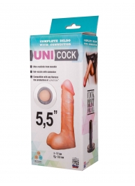 Фаллическая насадка Харнесс UNICOCK 5,5  - 17 см. - LOVETOY (А-Полимер) - купить с доставкой в Челябинске
