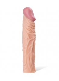 Насадка с ярко выраженной головкой и рельефным стволом - 19 см. - A-toys - в Челябинске купить с доставкой