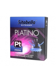 Стимулирующая насадка с усиками и шипиками Platino  Ураган - Sitabella - купить с доставкой в Челябинске