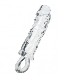 Прозрачная насадка с петлёй для фиксации - 14 см. - ToyFa - в Челябинске купить с доставкой