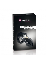 Пояс верности с электростимуляцией Mystim Pubic Enemy No1 Black Edition - MyStim - купить с доставкой в Челябинске