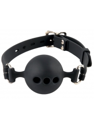 Силиконовый кляп-шар с отверстиями для дыхания Silicone Breathable Ball Gag Small - Pipedream - купить с доставкой в Челябинске