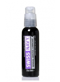 Возбуждающий гель-лубрикант на водной основе Sensual Arousal Lubricant - 59 мл. - Swiss navy - купить с доставкой в Челябинске