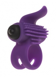 Эрекционное кольцо с подхватом мошонки и стимуляцией клитора Bullet Lastic Ring - Adrien Lastic - в Челябинске купить с доставкой