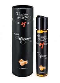 Массажное масло с ароматом карамели Huile de Massage Gourmande Caramel - 59 мл. - Plaisir Secret - купить с доставкой в Челябинске