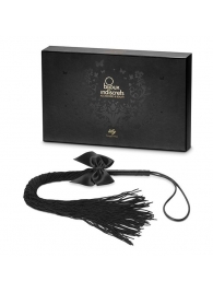 Чёрная плётка Lilly Whip Bijoux - Bijoux Indiscrets - купить с доставкой в Челябинске
