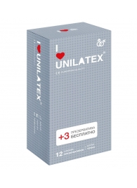 Презервативы с точками Unilatex Dotted - 12 шт. + 3 шт. в подарок - Unilatex - купить с доставкой в Челябинске