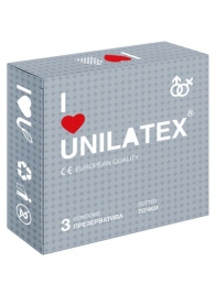 Презервативы с точками Unilatex Dotted - 3 шт. - Unilatex - купить с доставкой в Челябинске