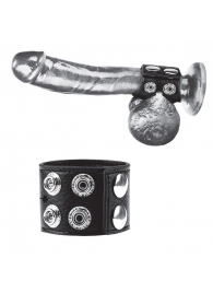 Ремень на член и мошонку 1.5  Cock Ring With Ball Strap - BlueLine - купить с доставкой в Челябинске
