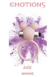 Розовое эрекционное виброколечко Emotions Minnie Light pink - Lola Games - в Челябинске купить с доставкой