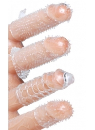 Набор из 4 насадок на член Pleasured Penis Enhancement Sleeve 4 Pack - XR Brands - в Челябинске купить с доставкой