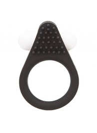 Чёрное эрекционное кольцо LIT-UP SILICONE STIMU RING 1 BLACK - Dream Toys - в Челябинске купить с доставкой