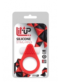 Красное эрекционное кольцо LIT-UP SILICONE STIMU RING 1 RED - Dream Toys - в Челябинске купить с доставкой