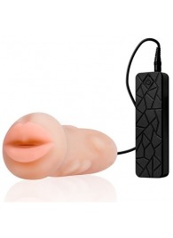 Мастурбатор-ротик с вибрацией REALSTUFF VIBRATING MASTURBATOR MOUTH - Dream Toys - в Челябинске купить с доставкой