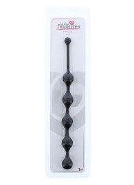 Чёрная анальная цепочка SEE YOU FIVE BEADS ANAL - 28,1 см. - Dream Toys